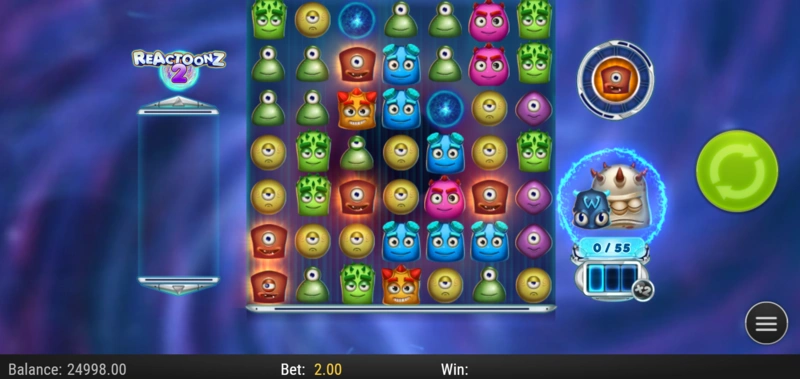 Reactoonz 2 slots demo